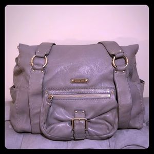 Michael Michael Kors Grey Leather Bag